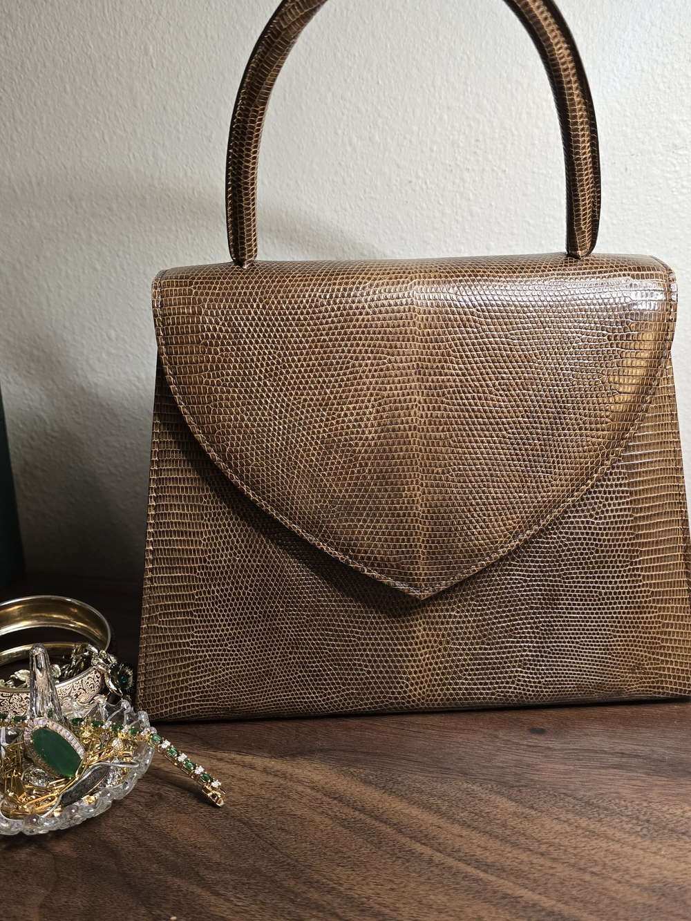 Yves Saint Laurent Genuine Lizzard Skin Bag